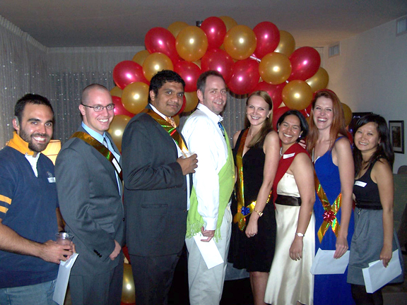 Guests at Horror at Homecoming Murder Mystery Party Game