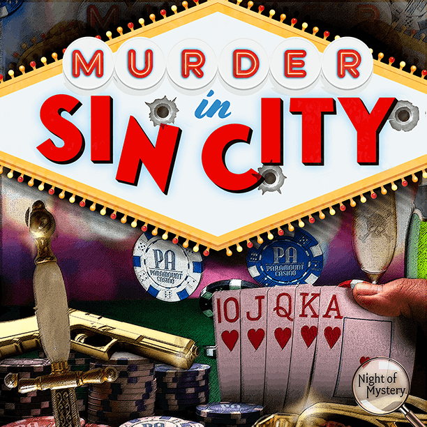 casino murder mystery party kit