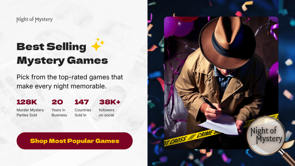 Night of Mystery | Adult Halloween Birthday Party Ideas Shop Night Of Mystery_s Best-Selling Mystery Games