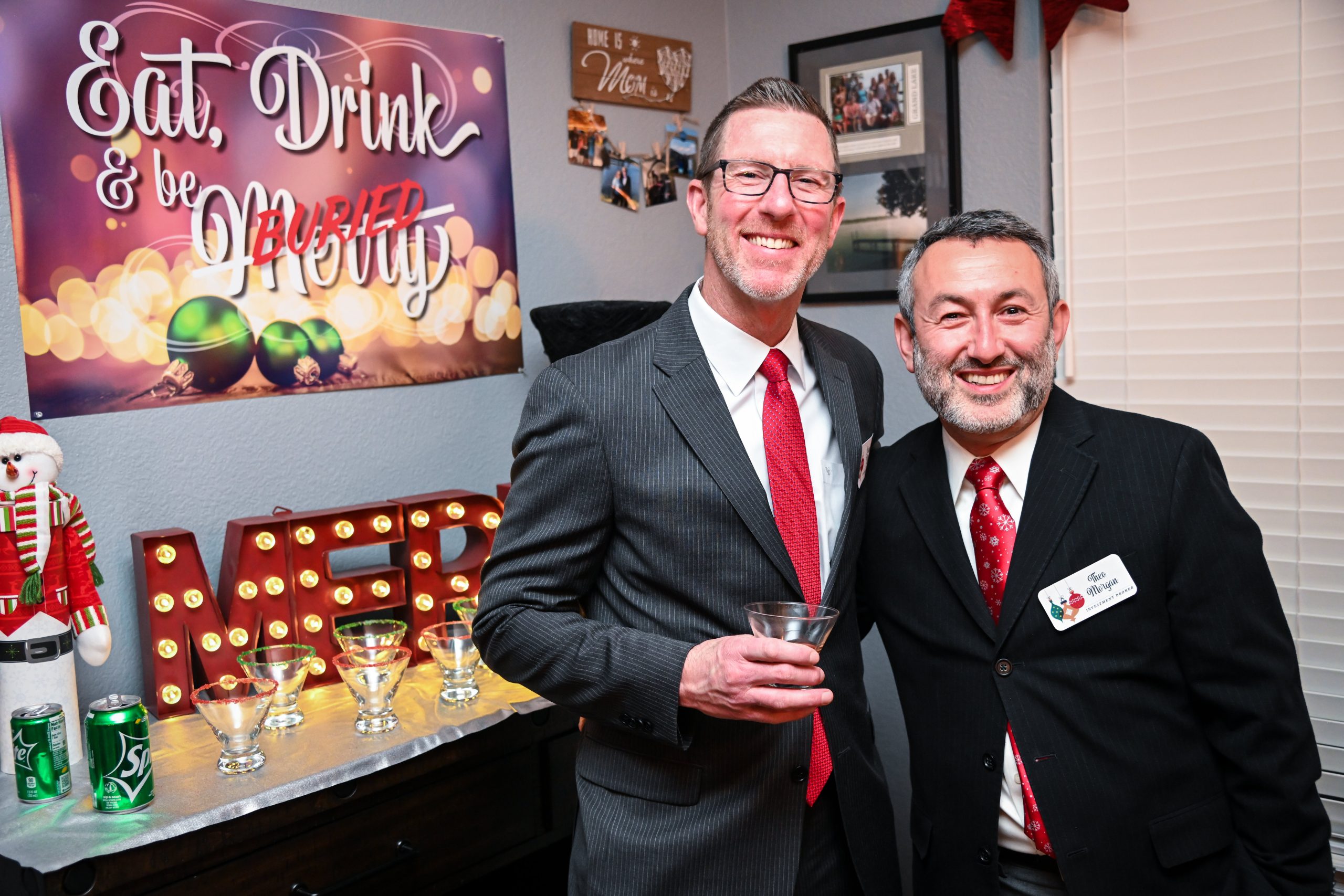 Guests at Crime at Christmastime a Christmas Murder Mystery Party Game