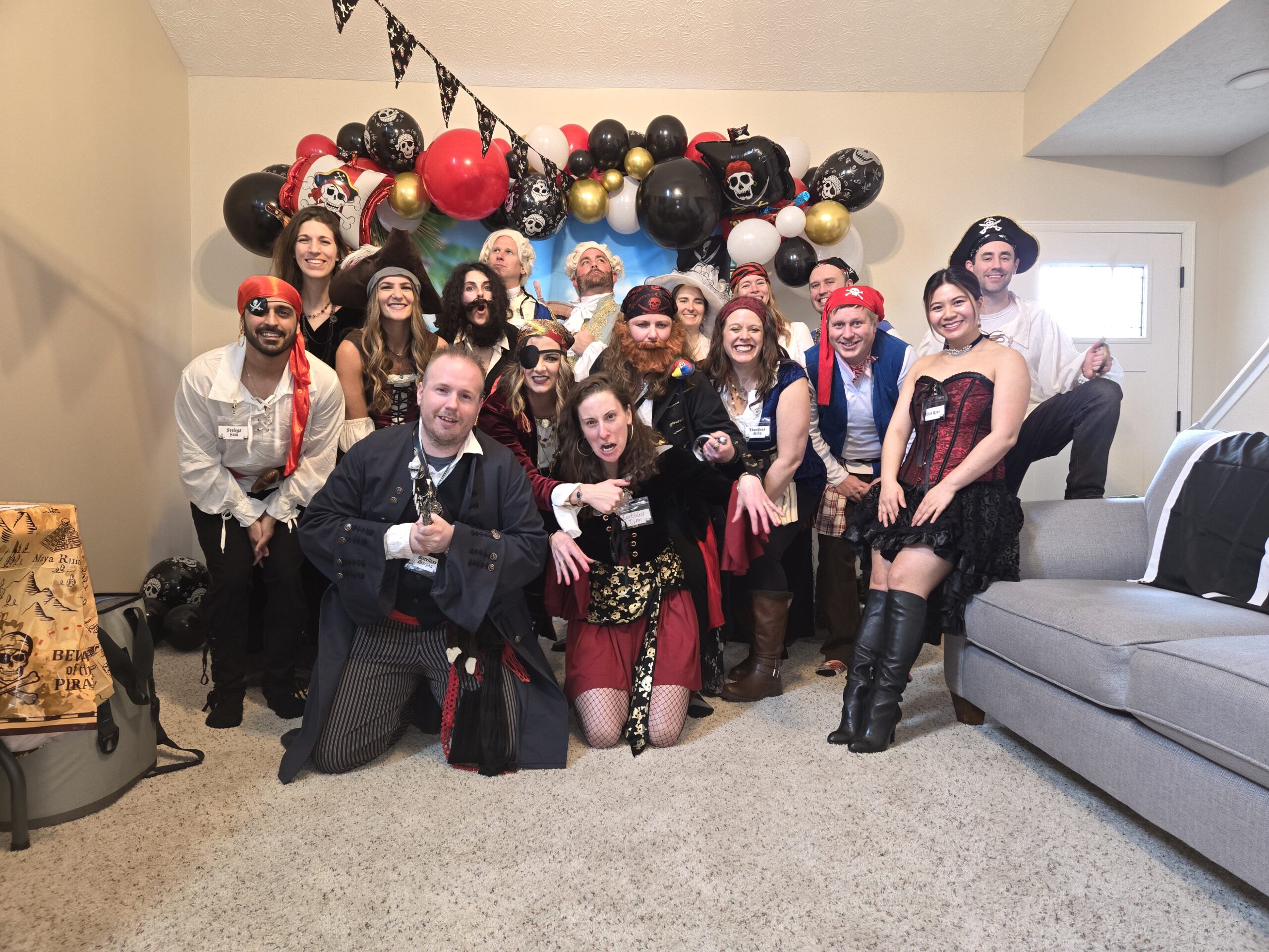 murder among the mateys group party picture