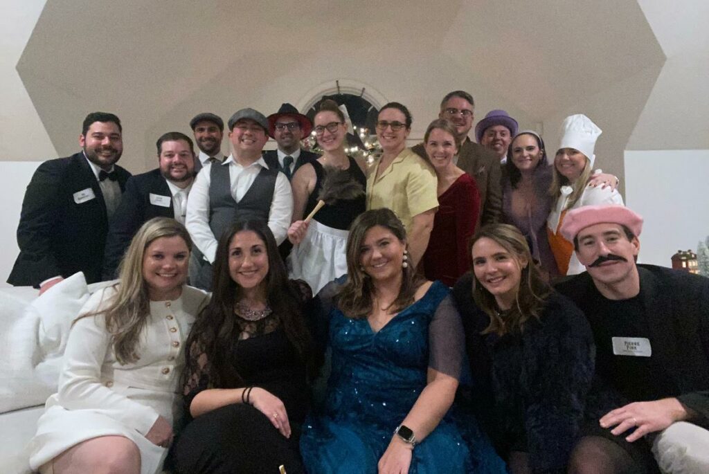 Bishop’s Clueless Murder Mystery Holiday Bash: January’s Party of the Month!