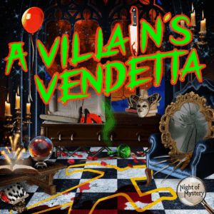 Night of Mystery | Halloween Office Party Ideas a villains vendetta halloween murder mystery party game