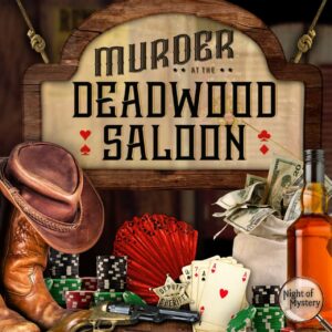 Logo Square for Murder at The Deadwood Saloon Murder Mystery Party Game