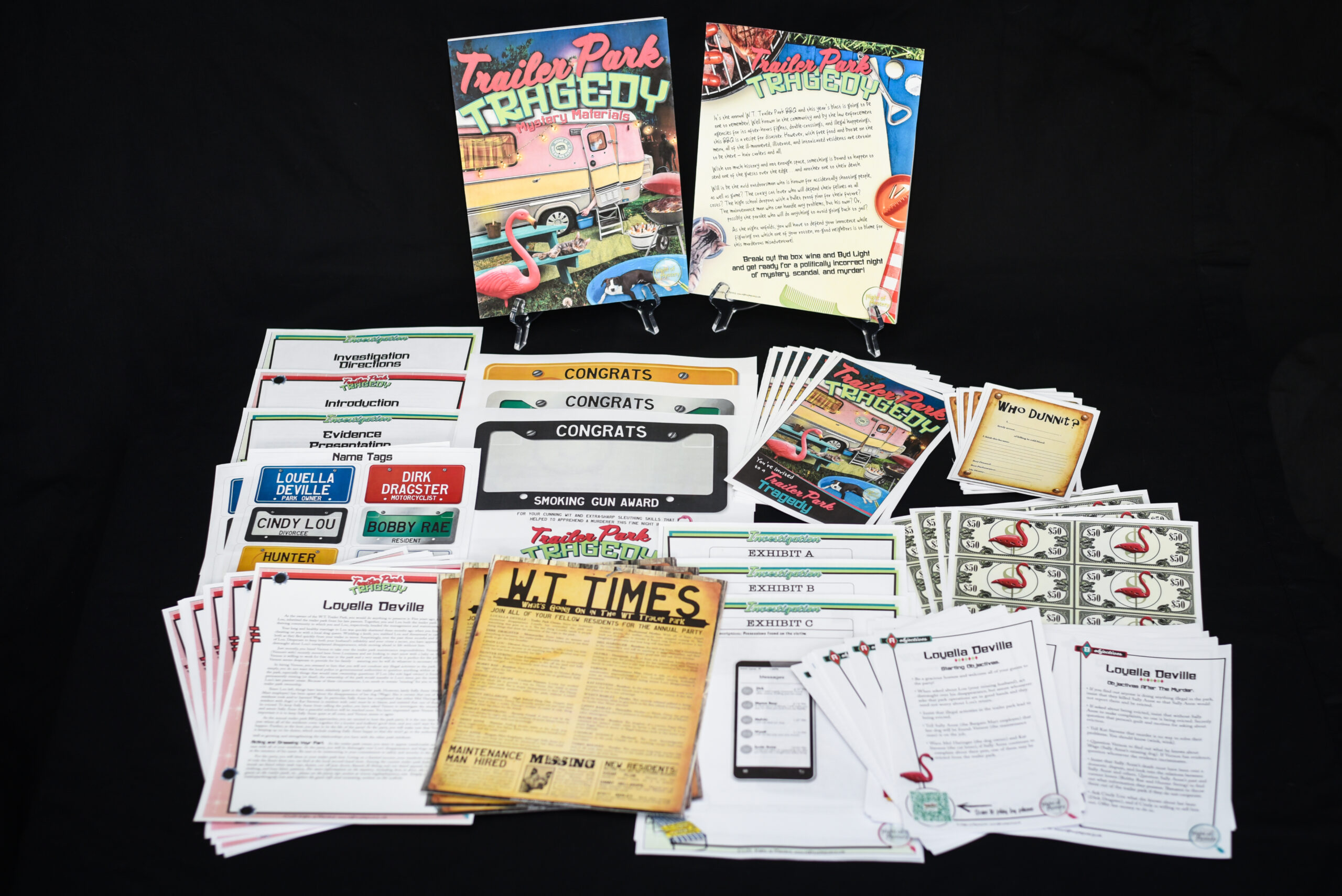 logos of businesses who use mystery party games