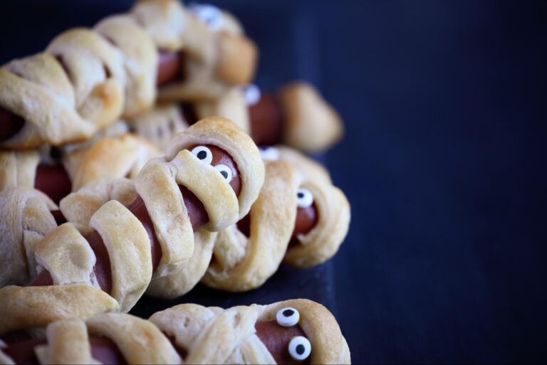 Day 23: Spooky Snacks – Mummy Hot Dogs