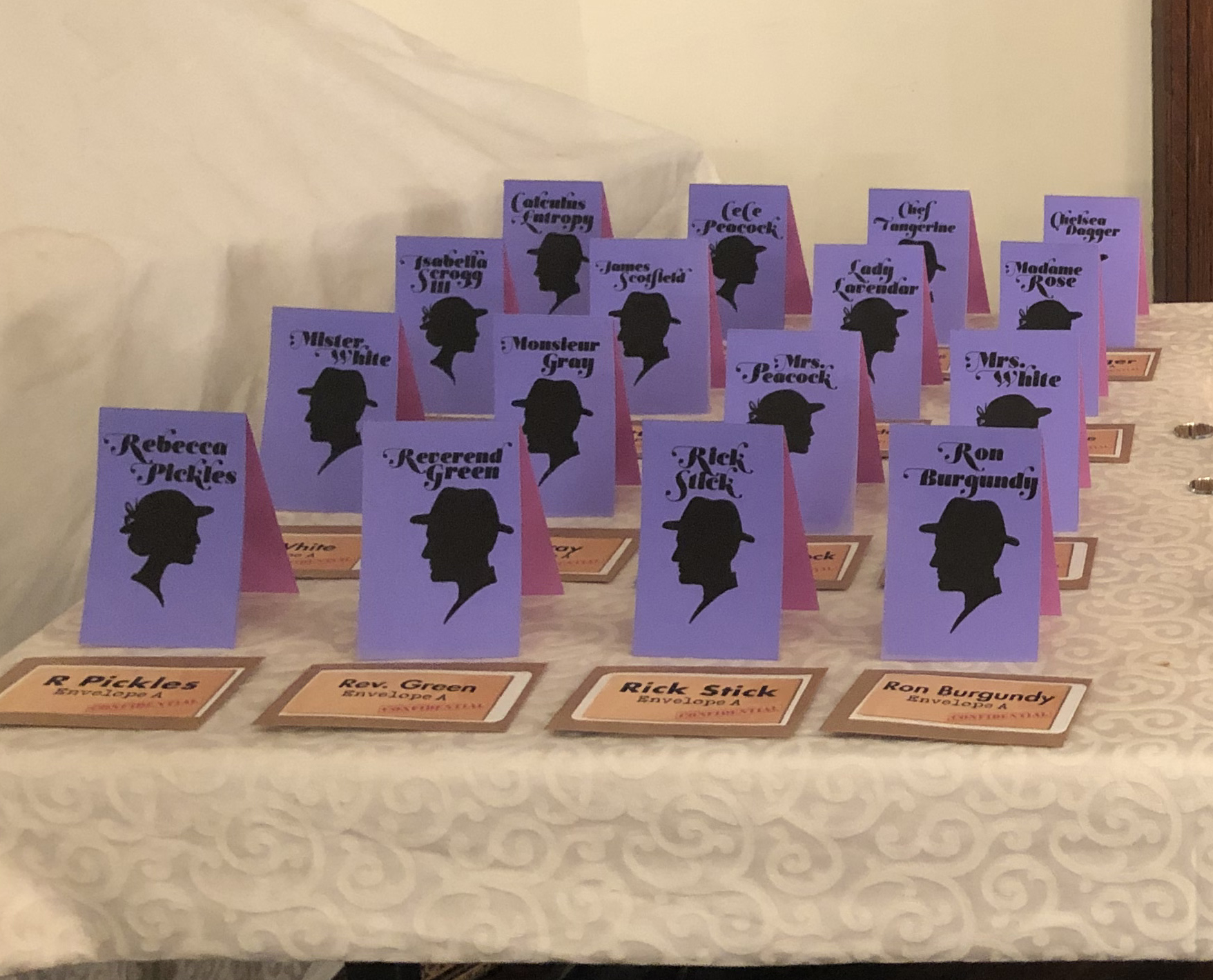 Halloween party checklist with pumpkin and props.