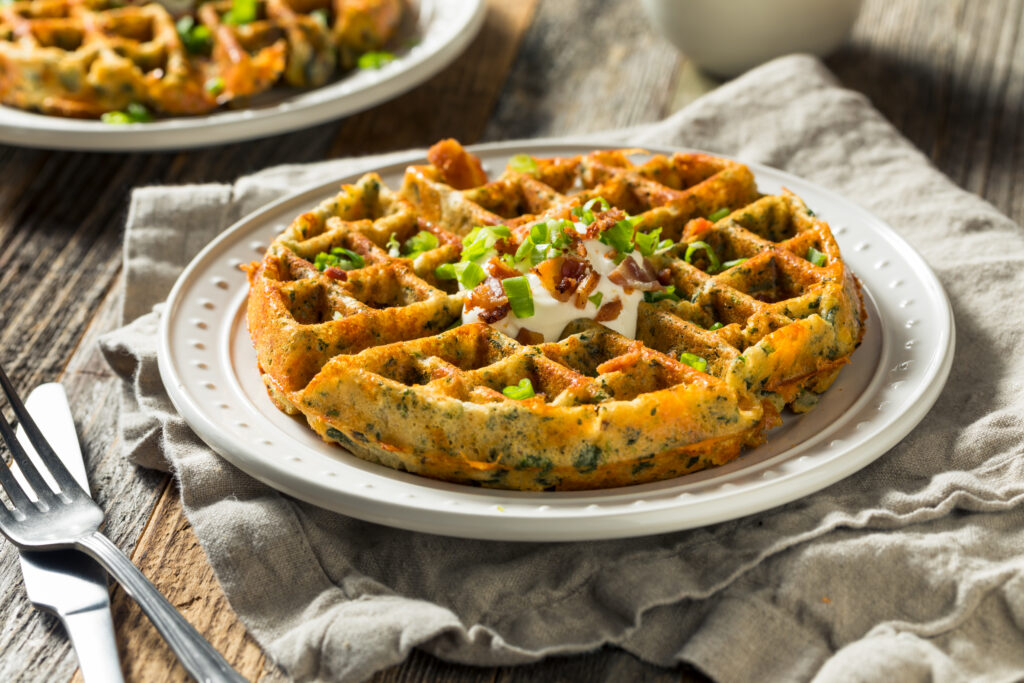 stuffing waffles