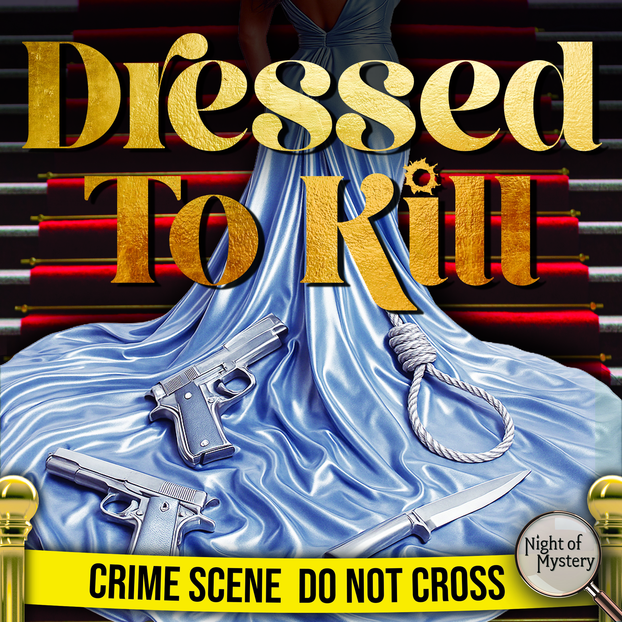 Dressed to Kill Mystery Party Game Logo