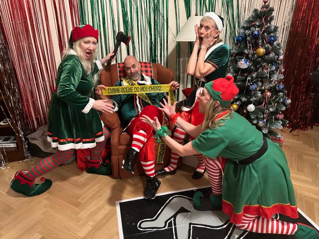 A Killer Holiday Party: Chrsitine’s Ho Ho Ho Homicide Murder Mystery, Merriment, and Egg Nog! | Party of the Month 12/25!