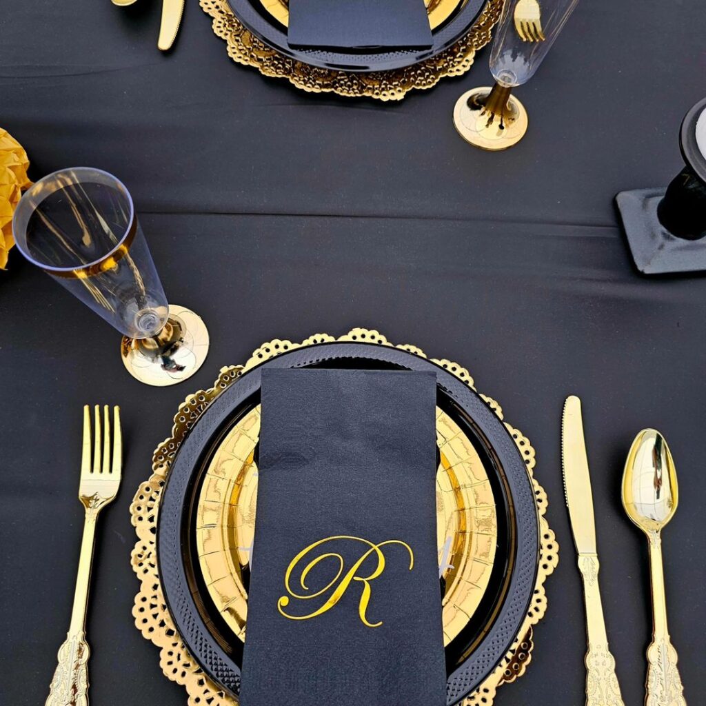 Mocktail champagne tower alternative using sparkling cider