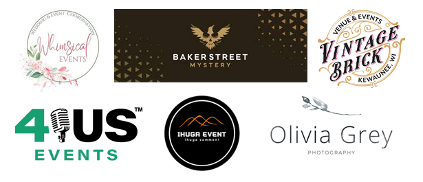 logos of businesses who use mystery party games