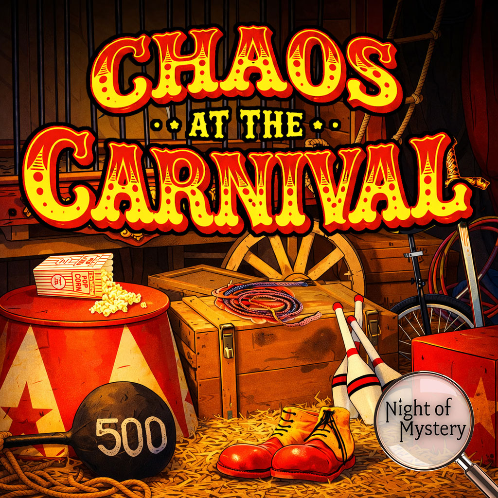Chaos at the Carnival Kids Mystery Party Game Product Square
