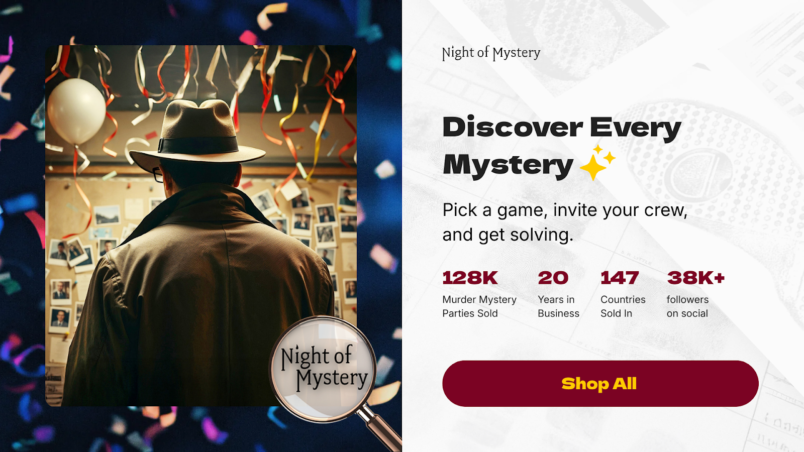 Night of Mystery | How To Play Murder Mystery Game Discover Every Murder Mystery Game And Start Solving