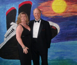 Backdrop for a Cruising For Murder party