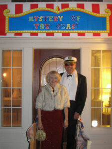 cruise themed entrance party decor