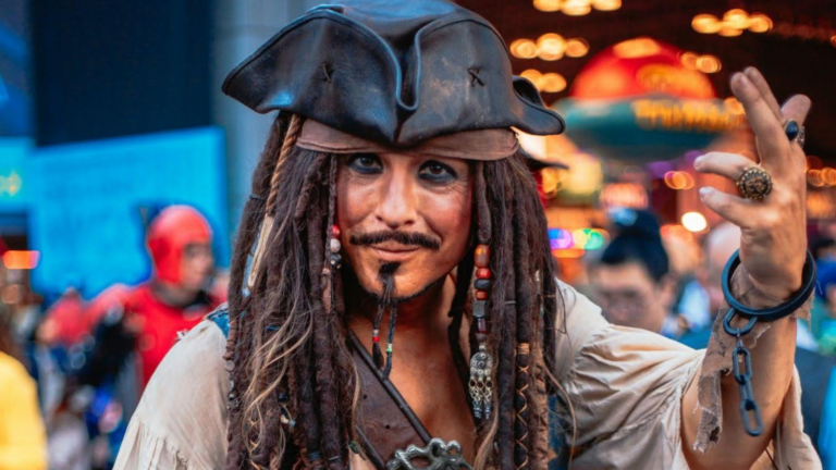 Night of Mystery | Best Dinner Party Games for Adults Man Dressed Up as Captain Jack Sparrow