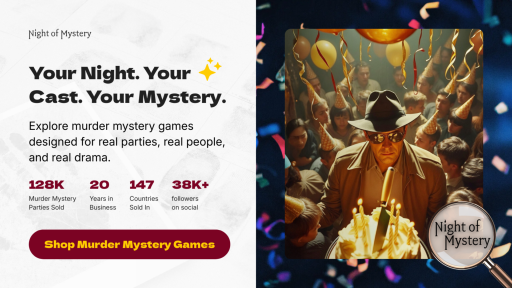 Night of Mystery | Team Building Activities for Work: 25 Ideas Employees Will Enjoy Host Your Own Mystery Party