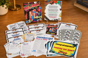 Night of Mystery | 80s Party Ideas: Outfits, Music, Decor, And Games 80s Murder mystery party Game Materials