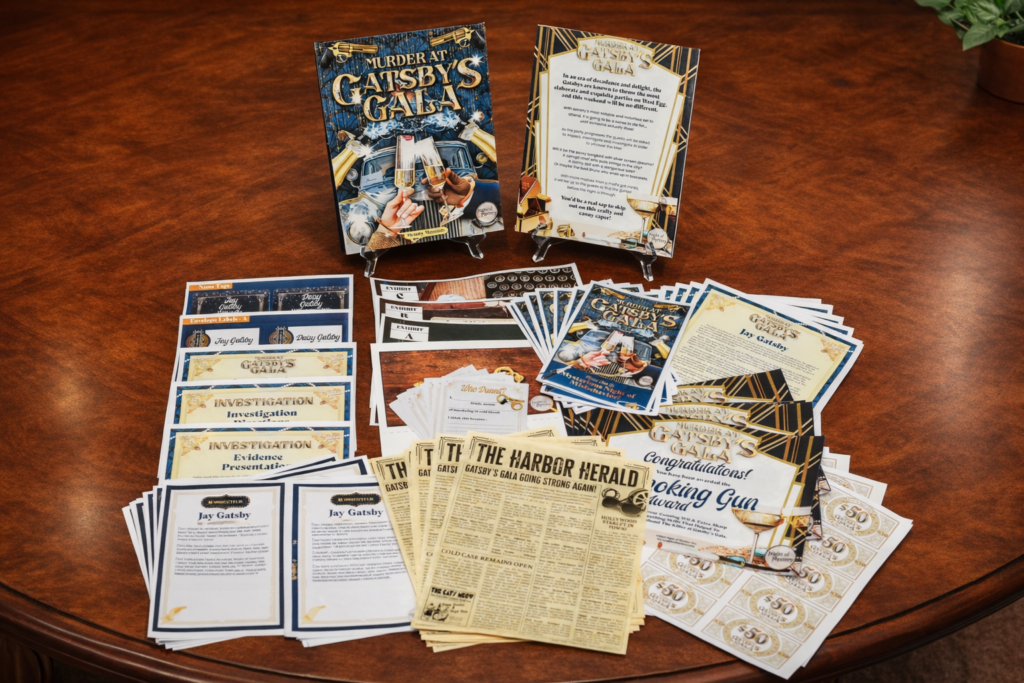 Night of Mystery | Roaring 20s Party Ideas: Decor, Outfits, Cocktails, And More What Comes In Each Party Kit