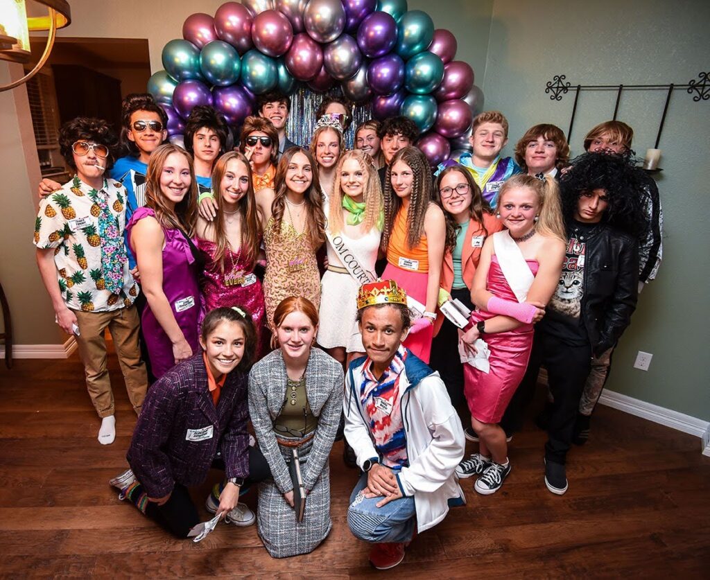 Night of Mystery | Sweet-16 Themes: From Glam To Mystery She’ll Never Forget A collection of images showcasing people celebrating various themed murder mystery parties and pageants, complete with costumes, voting stations, decorations, and invitations.