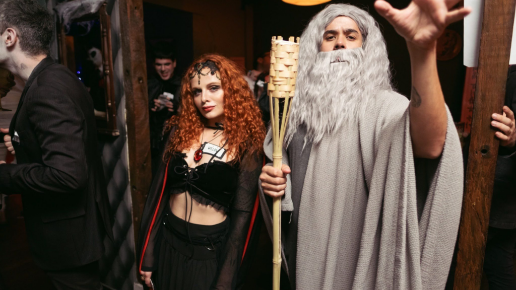 Night of Mystery | Vampire Ball: How To Host A Bite-Worthy Mystery Night Couple Dressed up for a Vampire Ball