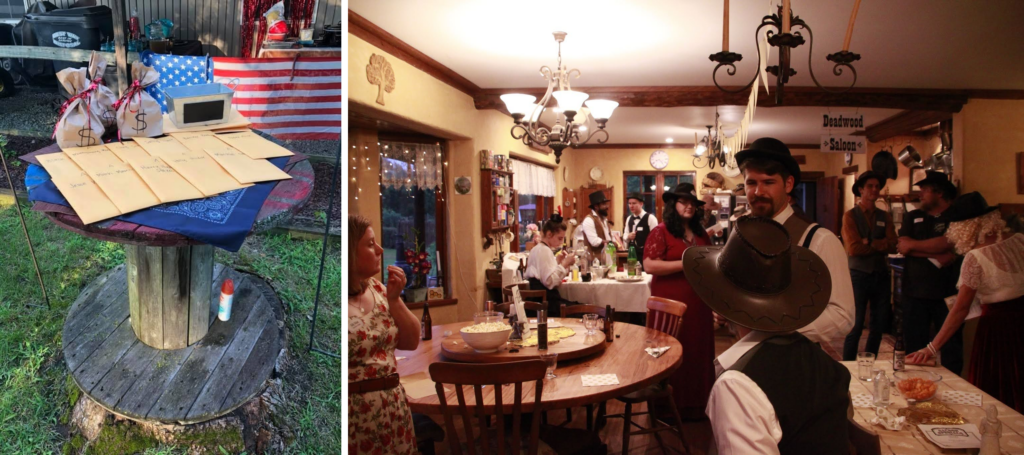 Night of Mystery | Western Themed Party: Saddle Up For A Wild West Whodunit Western-Themed Party Gathering with Cowboy Costumes and Saloon Decor