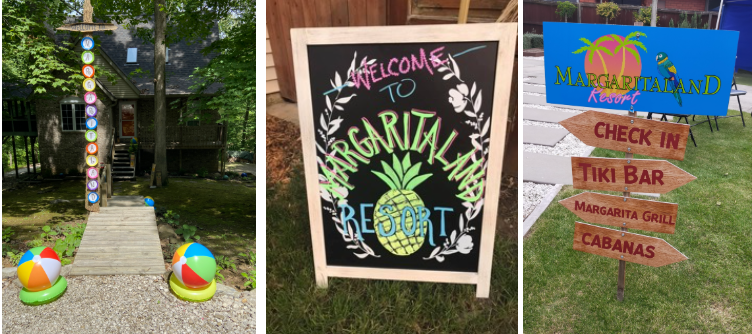 Night of Mystery | Pool Party Ideas: Splash Into A Backyard Mystery This Summer Create a Themed Welcome Area