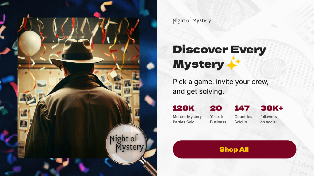 Night of Mystery | Thanksgiving Party Ideas That Skip The Turkey And Serve A Twist Discover Every Mystery