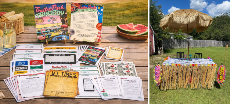 Night of Mystery | Pool Party Ideas: Splash Into A Backyard Mystery This Summer Gather Your Mystery Materials