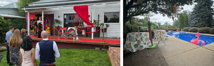 Night of Mystery | Summer Birthday Party Ideas: A Backyard Murder Mystery Under The Sun Let the Backyard Become Part of the Experience