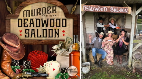 Night of Mystery | Backyard Party Ideas: Turn Your Outdoor Space Into A Murder Mystery Scene Murder at the Deadwood Saloon