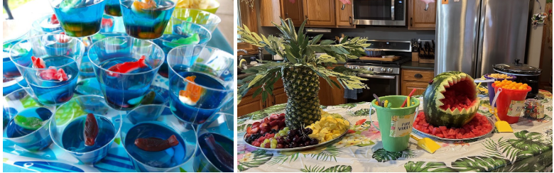 Night of Mystery | Pool Party Ideas: Splash Into A Backyard Mystery This Summer Serve Food That Fits the Theme