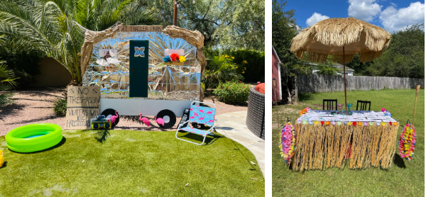 Night of Mystery | Summer Birthday Party Ideas: A Backyard Murder Mystery Under The Sun Set the Scene With Themed Decor