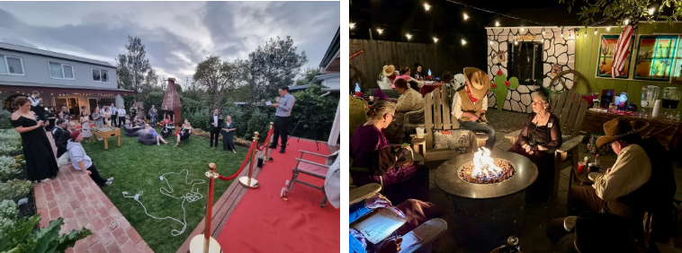 Night of Mystery | Backyard Party Ideas: Turn Your Outdoor Space Into A Murder Mystery Scene Take Advantage of Summer Evenings