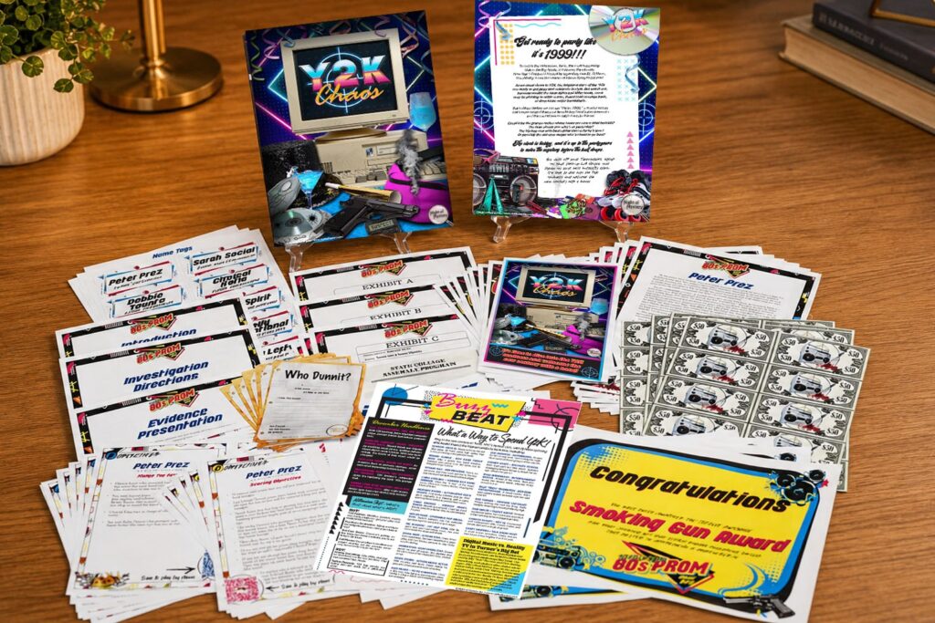 Night of Mystery | Anniversary Dinner Ideas For A Night They’ll Talk About For Years Everything You Need in One Party Kit