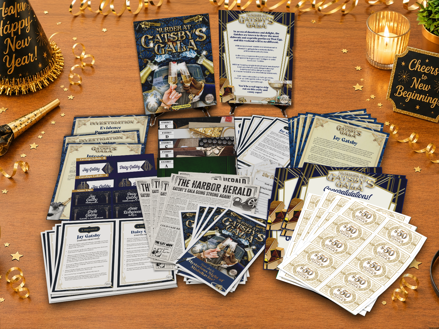 Murder At Gatsby's Gala Murder Mystery Party Game - Image 6