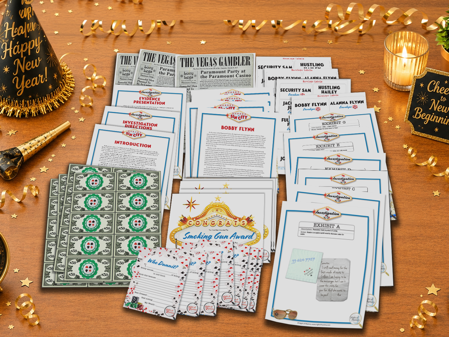 Murder in Sin City Murder Mystery Party Game - Image 7
