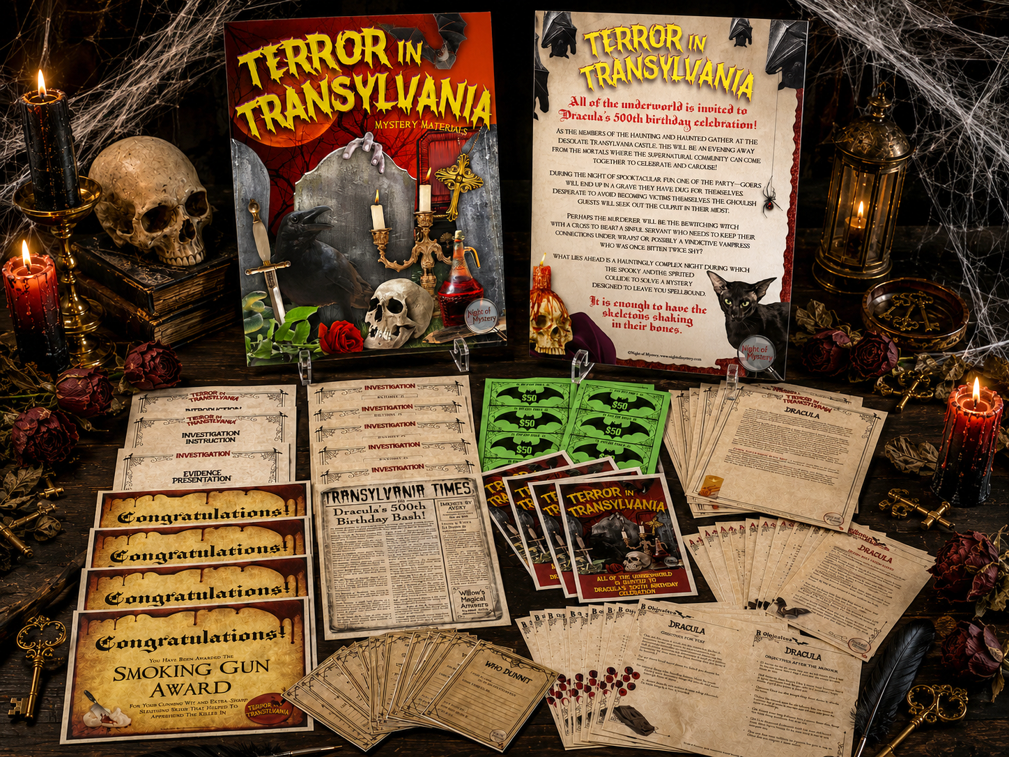 Terror in Transylvania Murder Mystery Party Game - Image 6