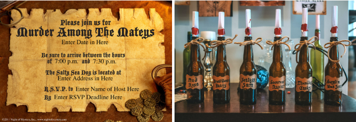 Night of Mystery | Halloween Party Ideas That Turn Any Night Into A Murder Mystery Use Invitations to Build Anticipation