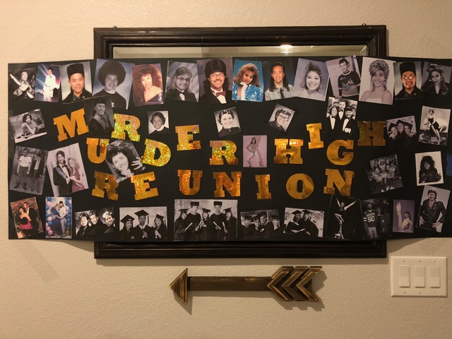 Night of Mystery | 20 Year High School Reunion Ideas That Bring The Class Back Together Create a Memory Display