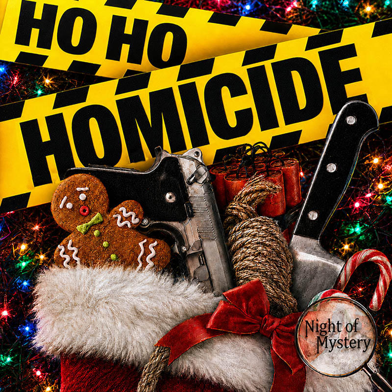 Night of Mystery | Ho Ho Homicide Murder Mystery Party Game Ho Ho Homicide Murder Mystery Party Game