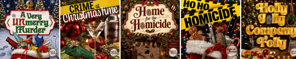 Night of Mystery | Christmas Themed Murder Mystery Party Ideas Pick a Mystery That Fits Your Guests