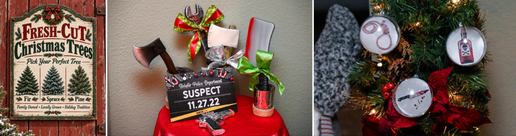 Night of Mystery | Adult Christmas Party Ideas That Turn Your Holiday Gathering Into A Whodunit Dress Up the Space