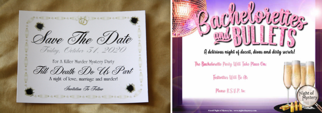 Night of Mystery | Bridal Shower Ideas That Trade Bingo For A Murder Mystery Night Start With the Invitations
